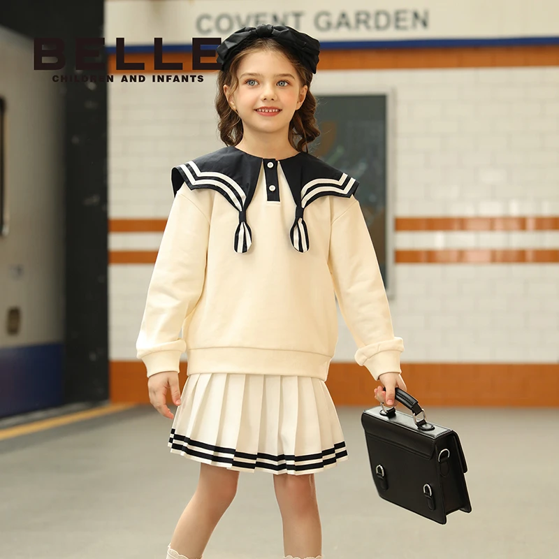 百丽儿童童装女童春季新款上衣休闲卫衣BB0208