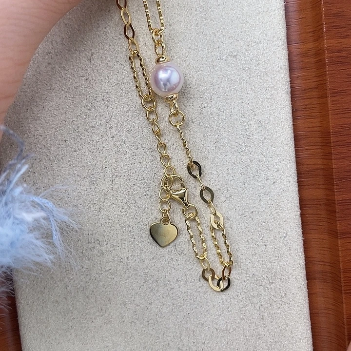 海水珍珠银S925镶嵌手绳