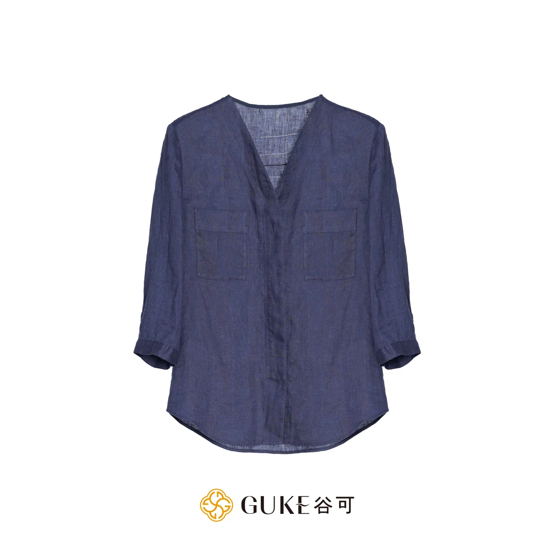 GKE/谷可C1553时尚亚麻小衫女款