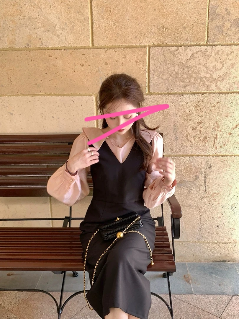 肉肉家*大码温柔后花园衬衫+裙子