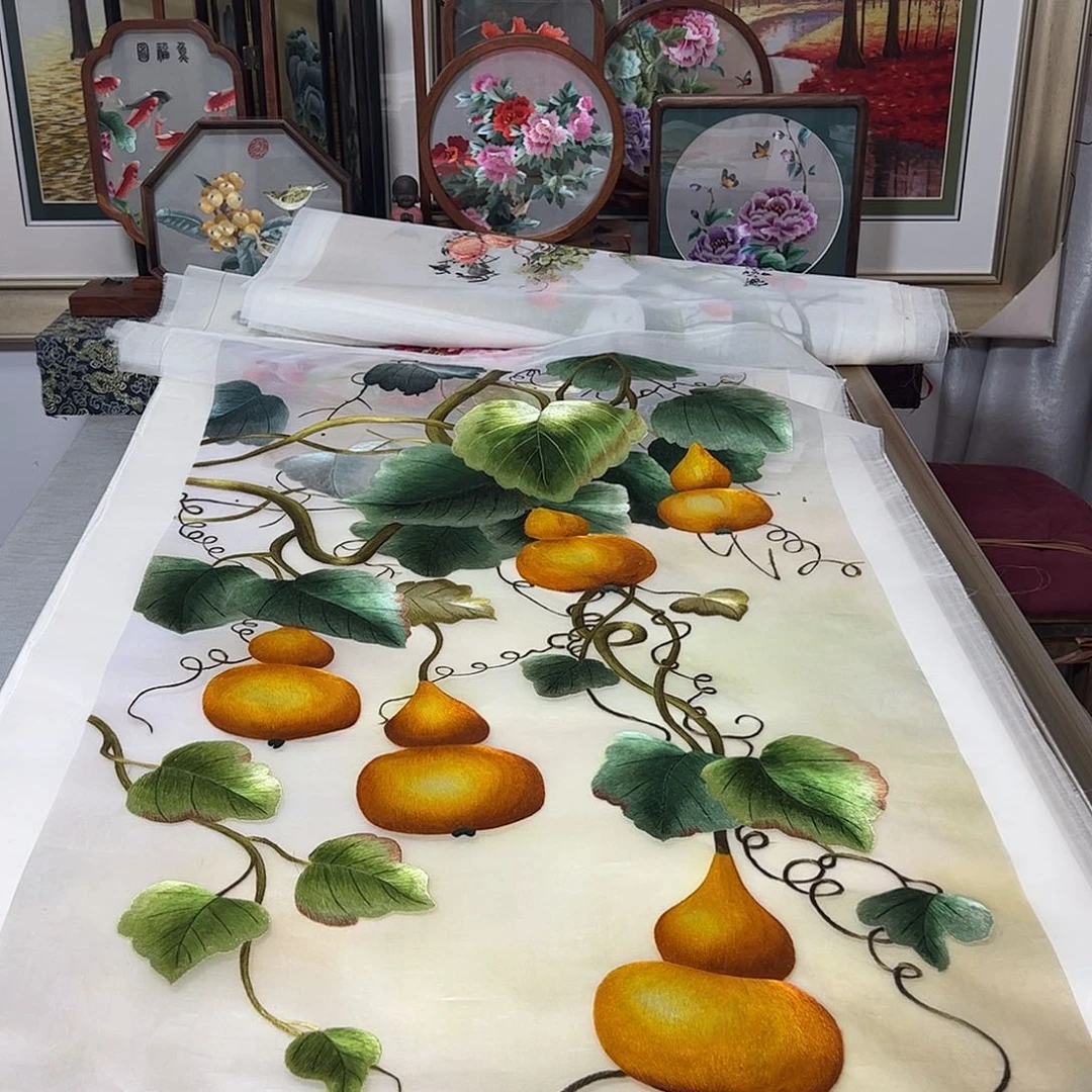 刺绣纯手工刺绣画