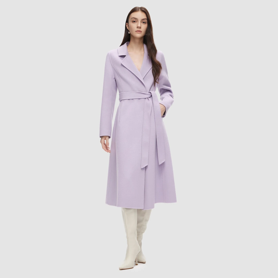 【粉丝专享】ELLASSAY中长款毛呢大衣女EWD353D02200