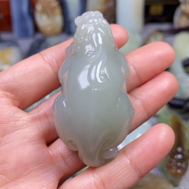 和田玉未镶嵌挂件