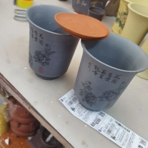 紫砂宜兴紫砂花盆