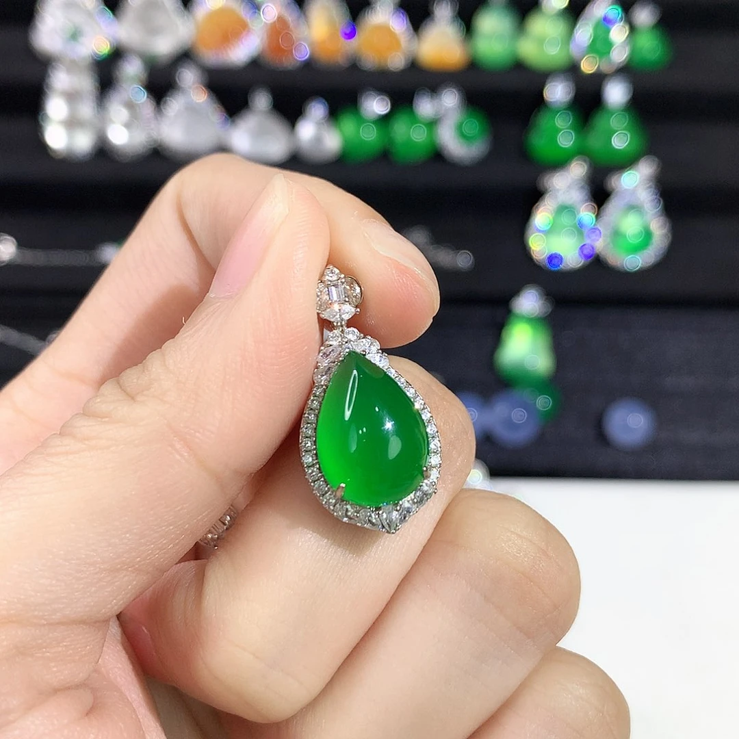 银S925镶嵌颈饰玛瑙/玉髓话****多