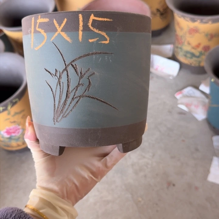 紫砂紫砂花盆1515