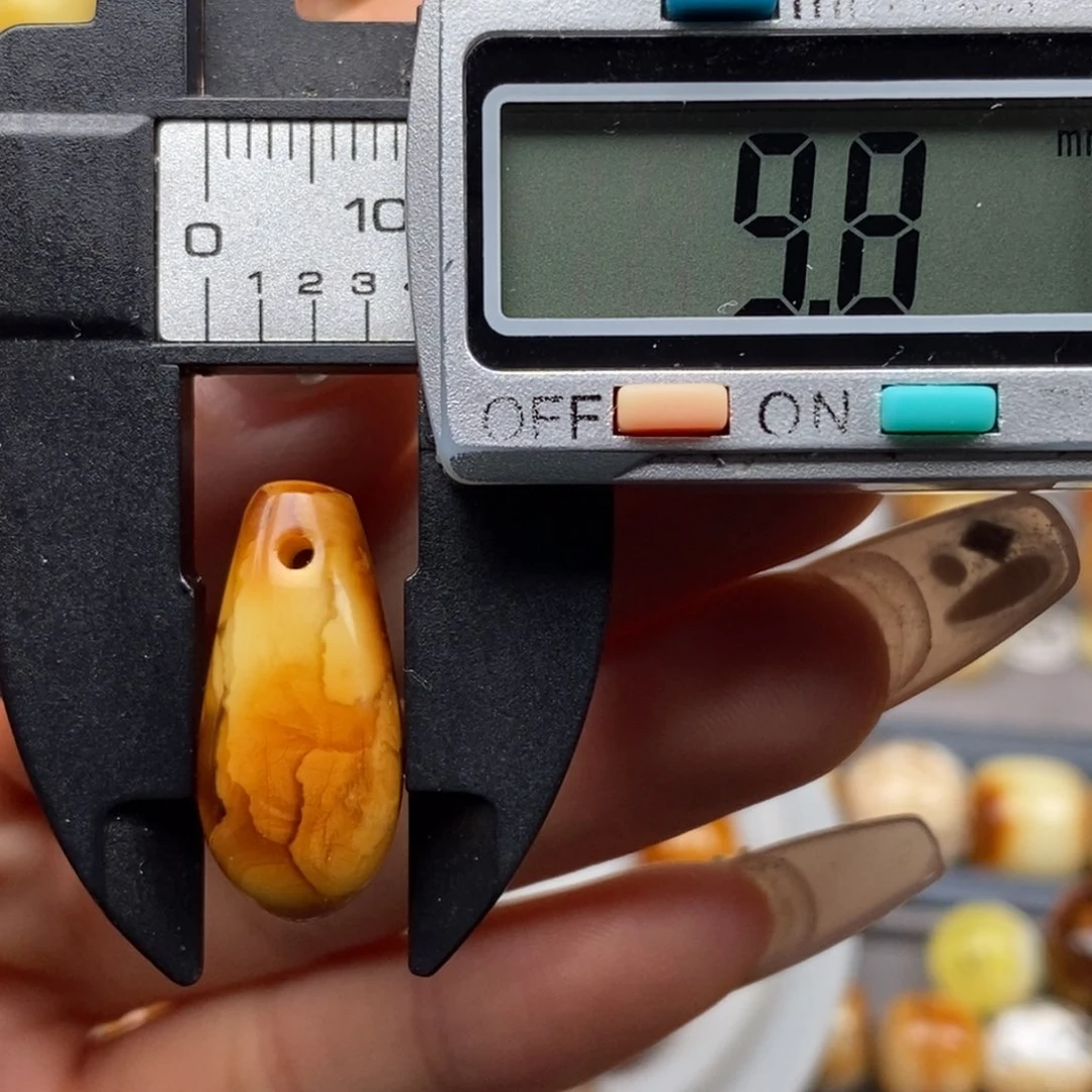 琥珀未镶嵌耳饰卡子