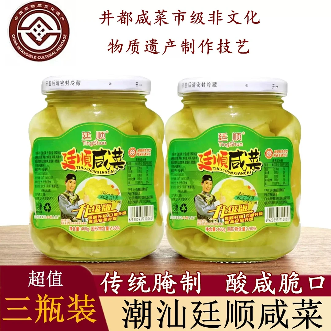 460g廷顺咸菜口杂咸地酸菜特产咸菜泡菜小菜腌制都新鲜酱菜潮汕