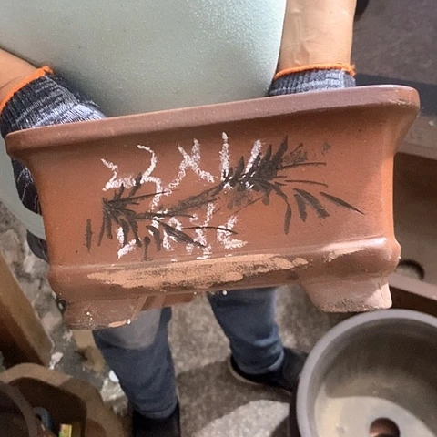 紫砂花盆手工制作