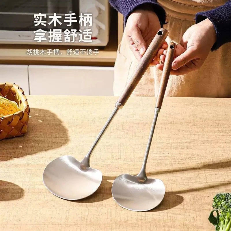 【加厚材质】304不锈钢锅铲家用炒菜汤勺家用厨具铲子锅铲