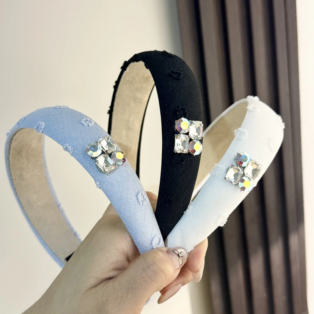 东大门 韩系气质异形钻方块高奢款发箍简约精致发饰3031