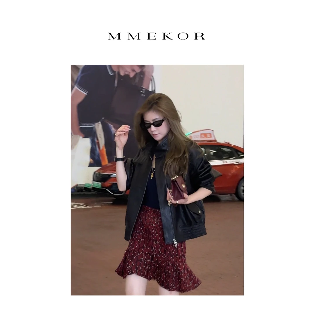 MMEKOR“英区时差”外套 2025新款秋款暗黑内啡肽百搭上衣 30081