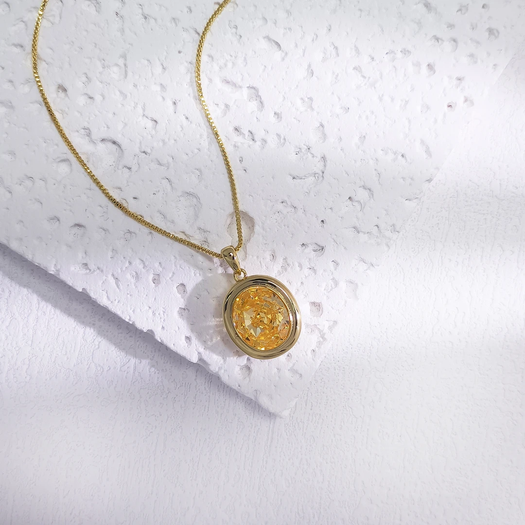 铜合金项链 WHSM-000884【曜辉】项链高级感百搭设计欧美轻奢