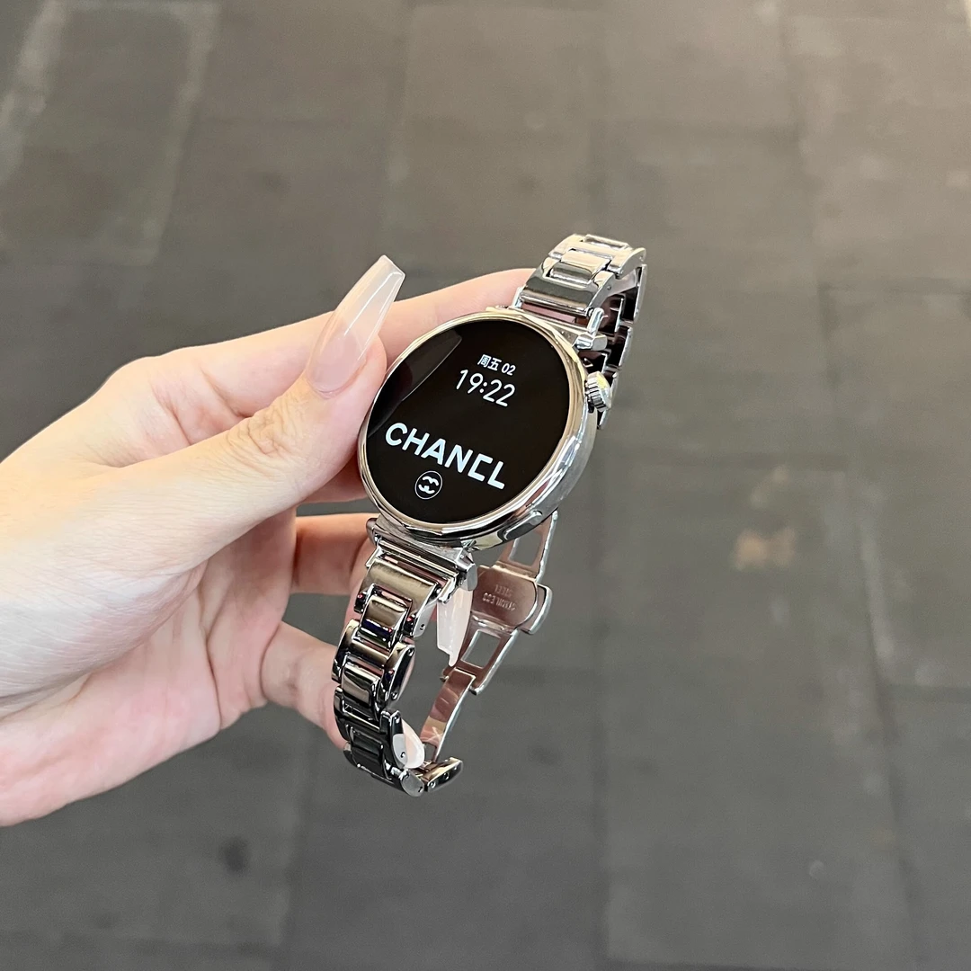 适用小米watch S4表带女士金属不锈钢蝴蝶扣新款智能手表腕带41mm