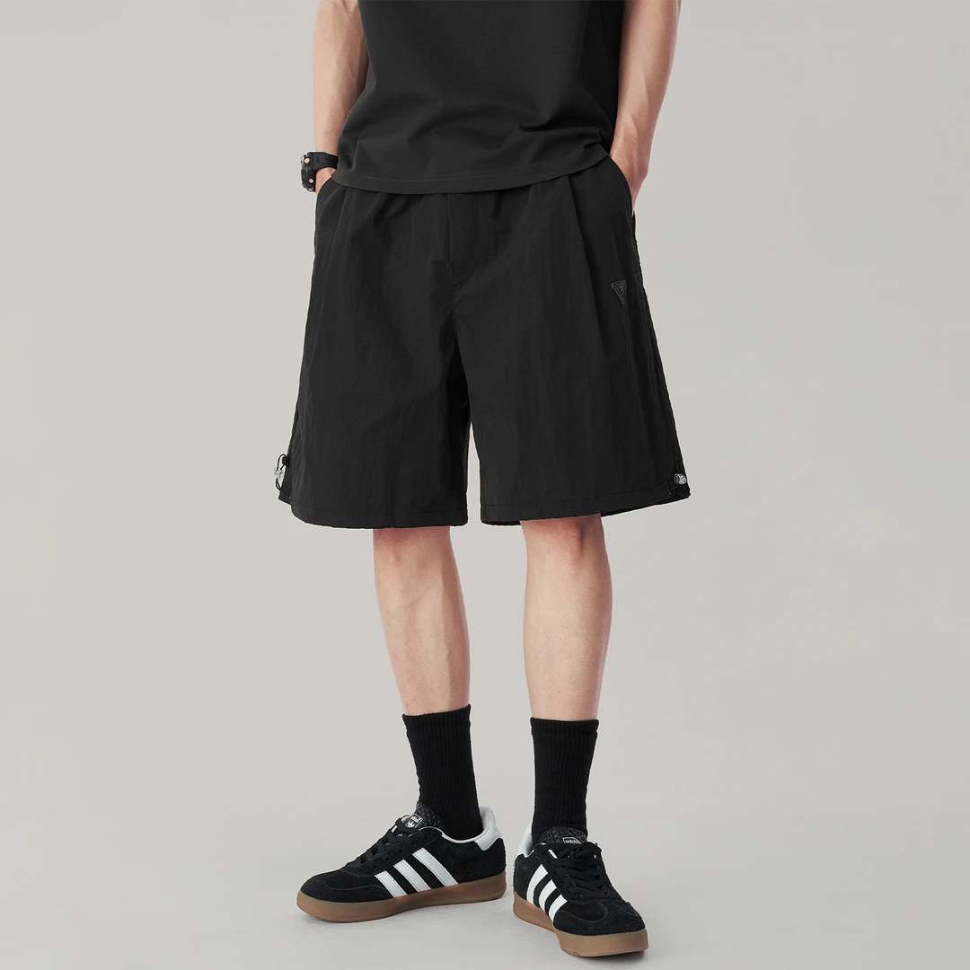 夏季运动休闲轻薄速干户外工装短裤男款美式潮牌宽松冰丝五分裤潮