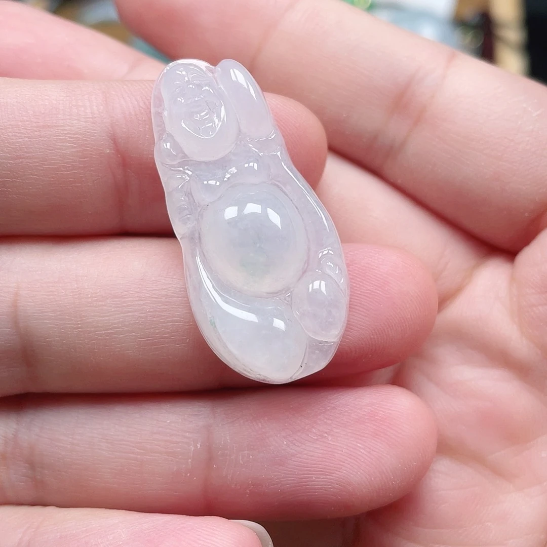 翡翠未镶嵌颈饰佛公