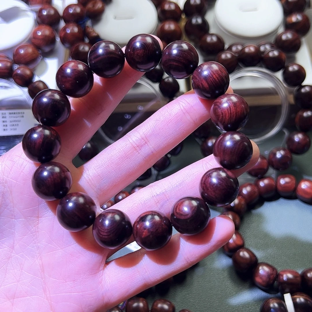 清***叶手串/手链黄花梨/降香黄檀