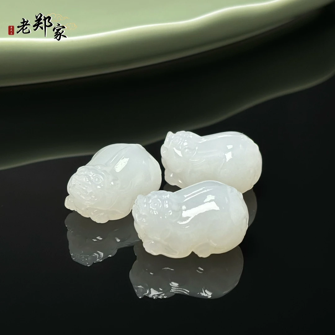 【老郑家】和田玉貔貅挂件 2243 多样性发一件 约33*23*16mm
