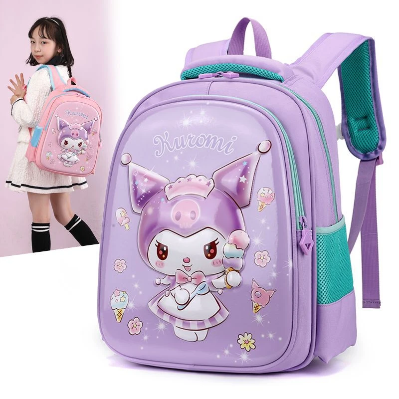 新款双肩包女童双肩背女孩小学生一二年级护脊减负时尚防水书包