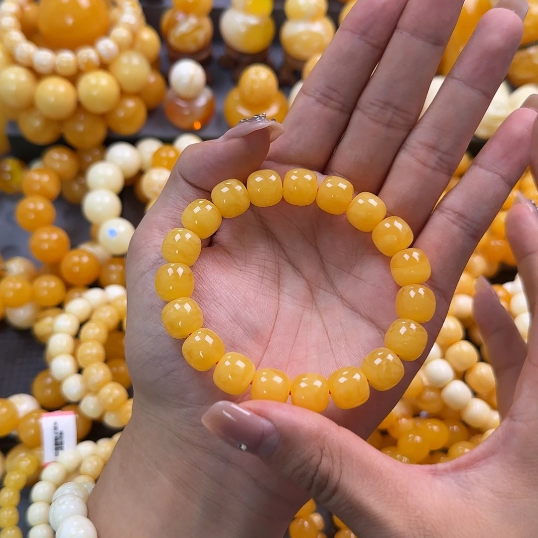 蜜蜡未镶嵌珠宝奇石同料12mm