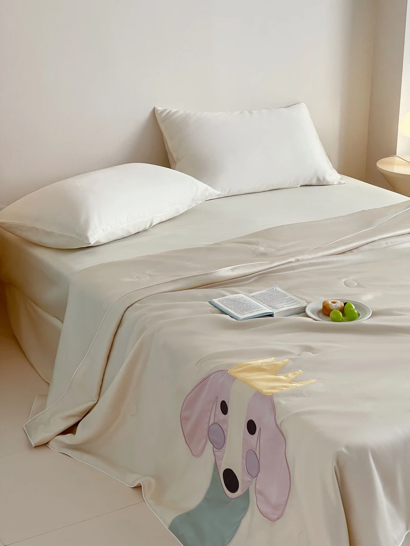天丝夏凉被可爱卡通图案 空调被子 亲肤透气 触感柔软丝滑 可机洗