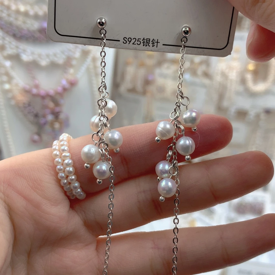 颈饰合金淡水珍珠