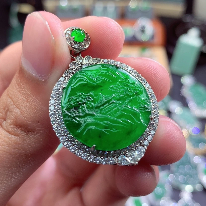 【闪购商品】翡翠颈饰未镶嵌挂件