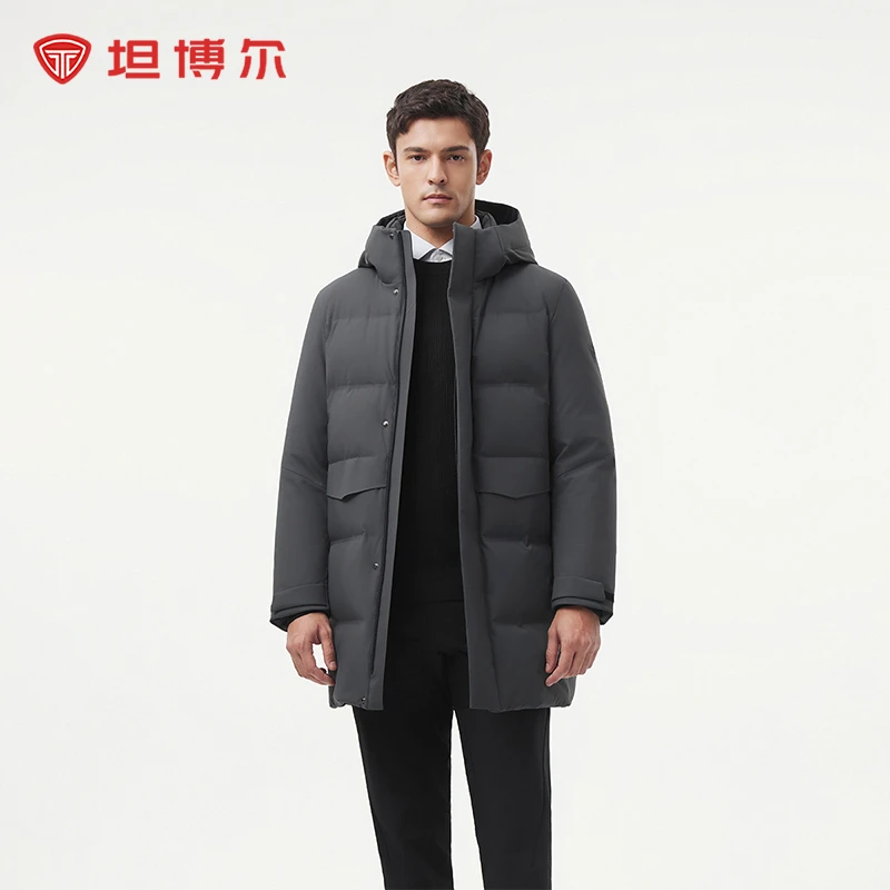 【商场同款】坦博尔2024冬新款90鹅绒冬季短款男士羽绒服款2024爆款