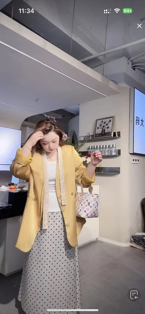 【冯七七】大码春季高级感超好看气质时尚小香风西装外套2