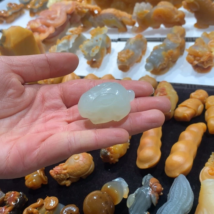 石英质玉（黄龙玉）未镶嵌颈饰
