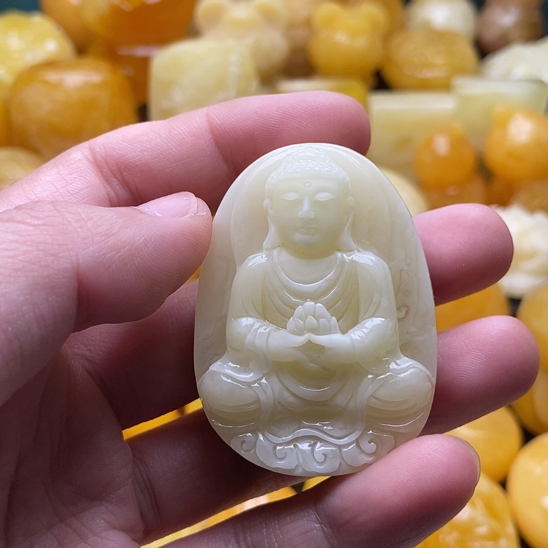 琥珀颈饰未镶嵌琥珀蜜蜡吊坠