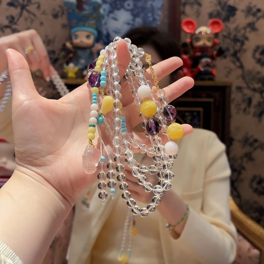 水晶颈饰未镶嵌l**g颈饰