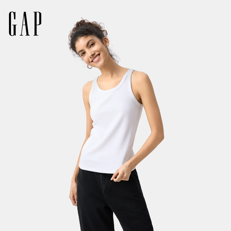 Gap女装2025春季新款基础款打底背心弹力多色舒适美版上衣 723645