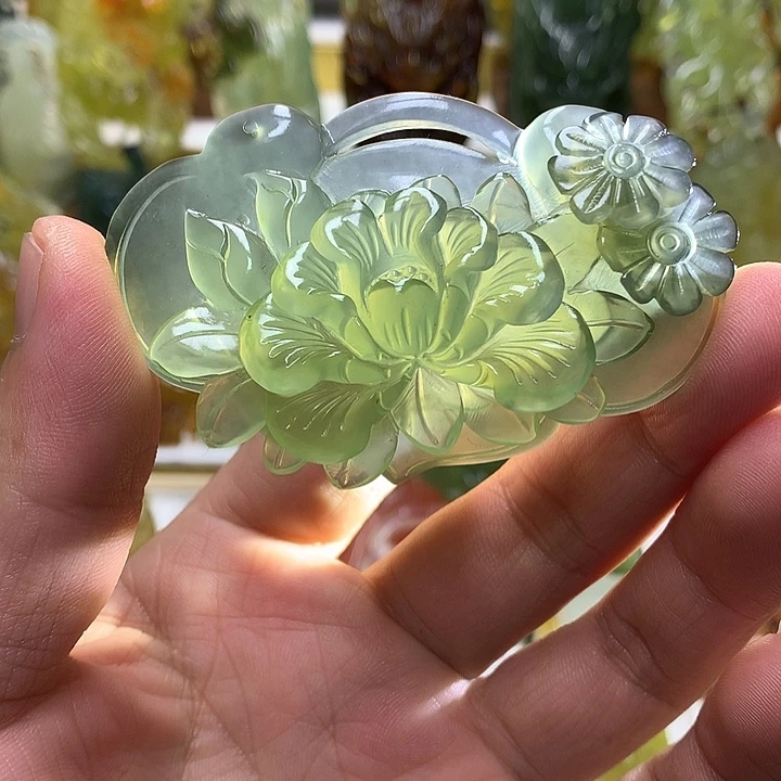 蛇纹石玉未镶嵌珠宝半成品