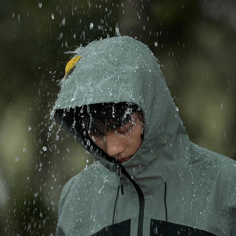 熹壳户外硬壳冲锋衣登山防风防水连帽徒步骑行外套春秋款全压胶
