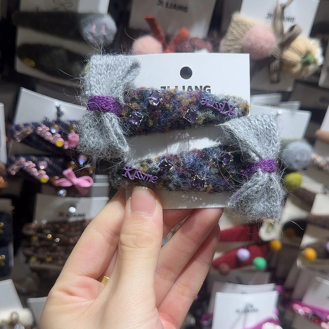 非金属灰紫蝴蝶结拜拜