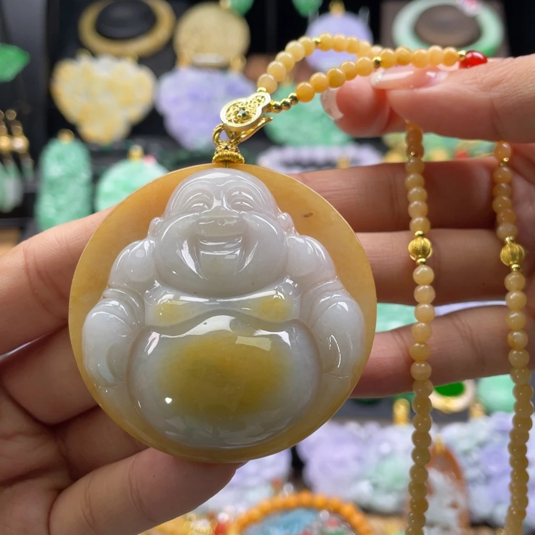 翡翠未镶嵌颈饰代编织