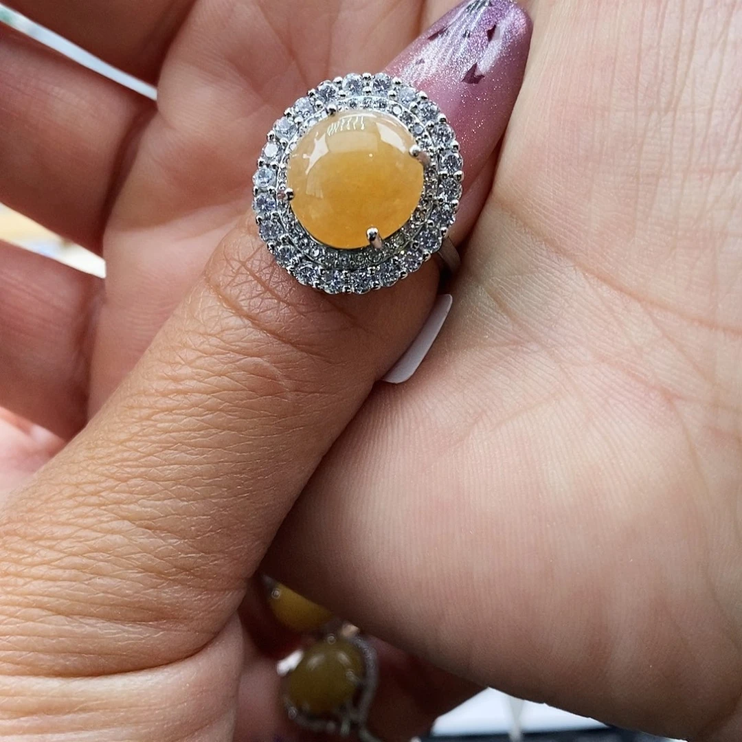 P***゜翡翠未镶嵌戒指缅甸