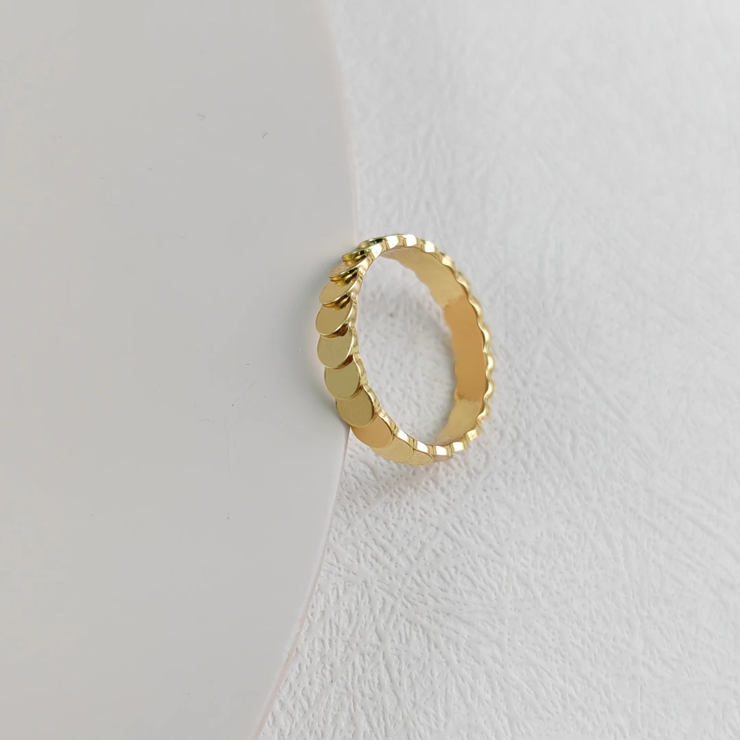 XUPING/旭平首饰 合金戒指 【参与满赠】 鱼鳞戒指GDQ X001119327