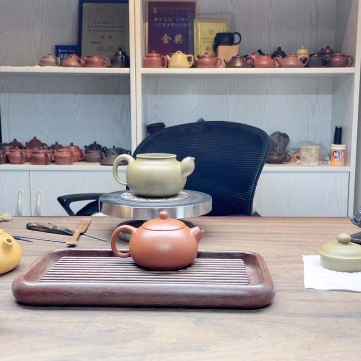 朱泥茶杯大*兄黄龙山早期大红朱砂料