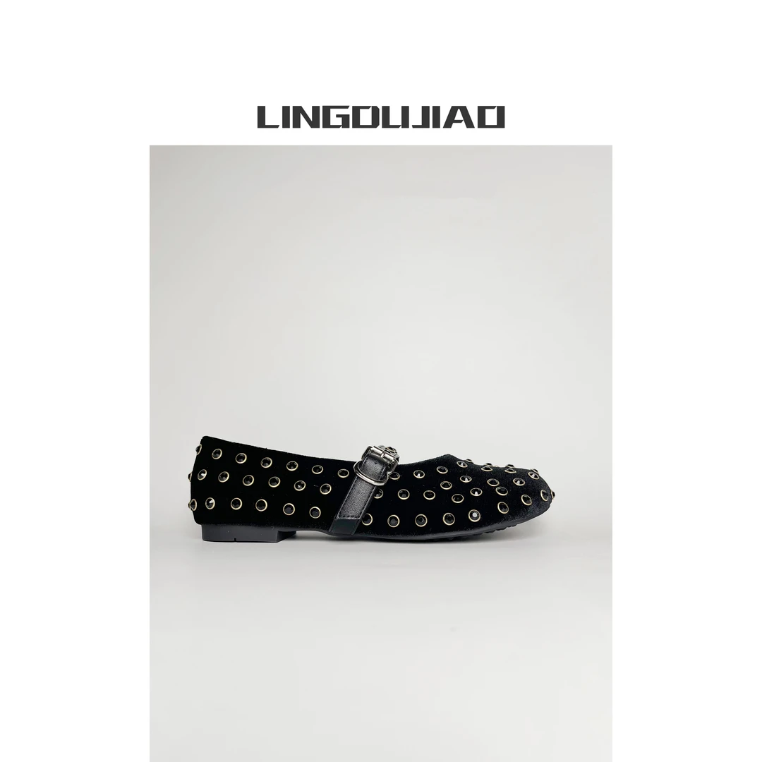 【舒适百搭圆头挎带满钻平底单鞋】280-1/1cm