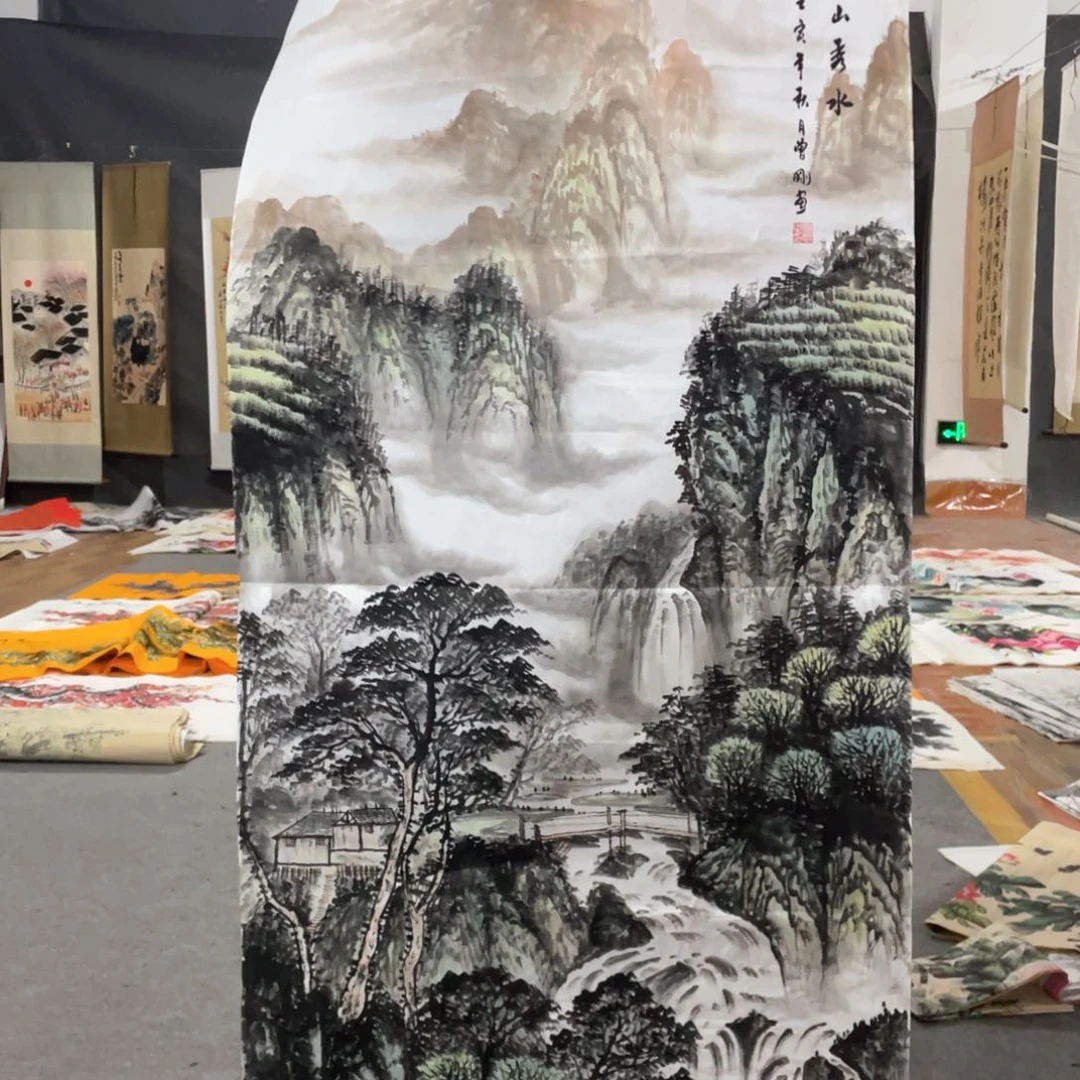 国画国画作品画心一张