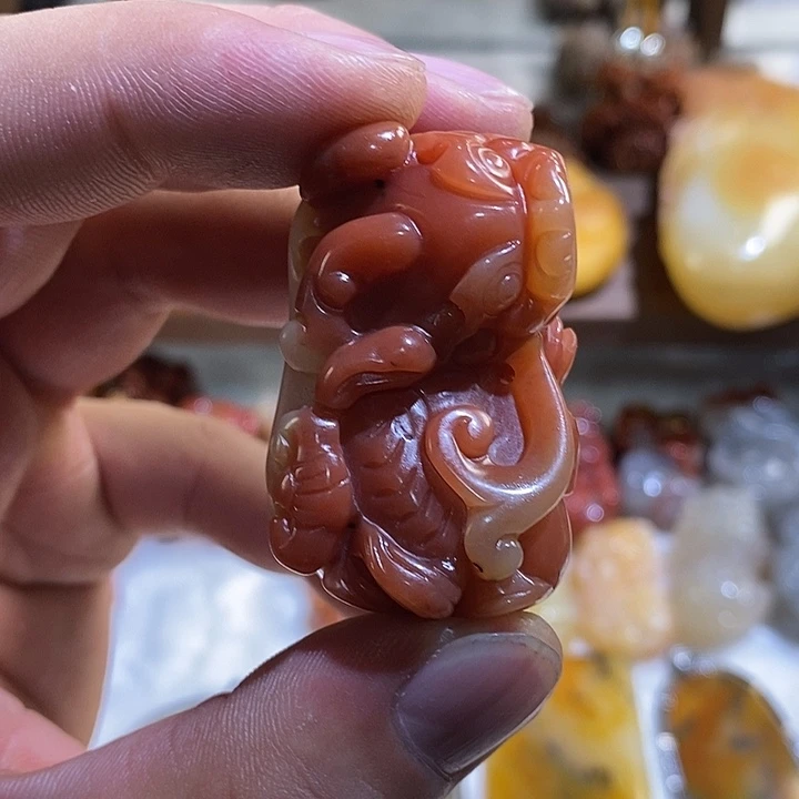 石英质玉（黄龙玉）未镶嵌吊坠(赠链)貔貅吊坠