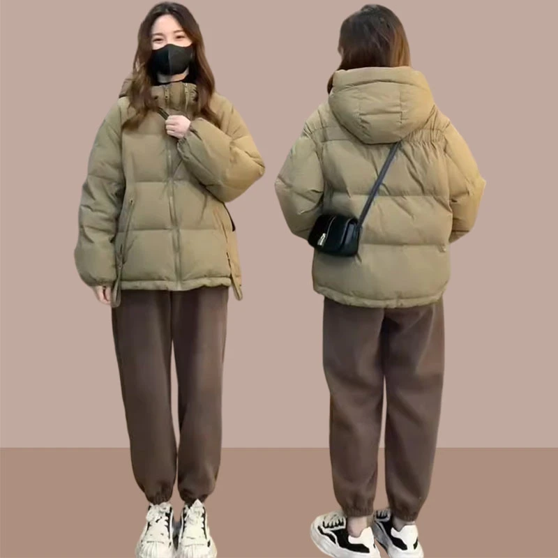 SHALLDOER【海棠思绪】上档次连帽棉衣女2026冬季防寒保暖棉衣外套