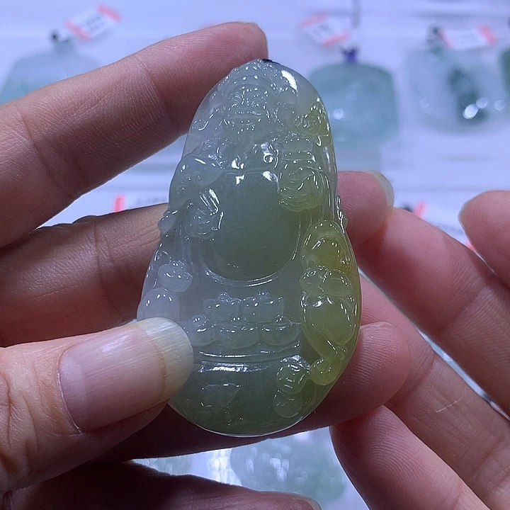 翡翠未镶嵌颈饰天然翡翠吊坠A货