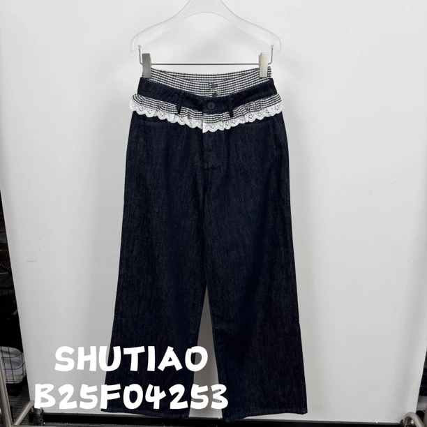 【SHUTIAO】2025夏季：新款小众设计款裤子B25F04253