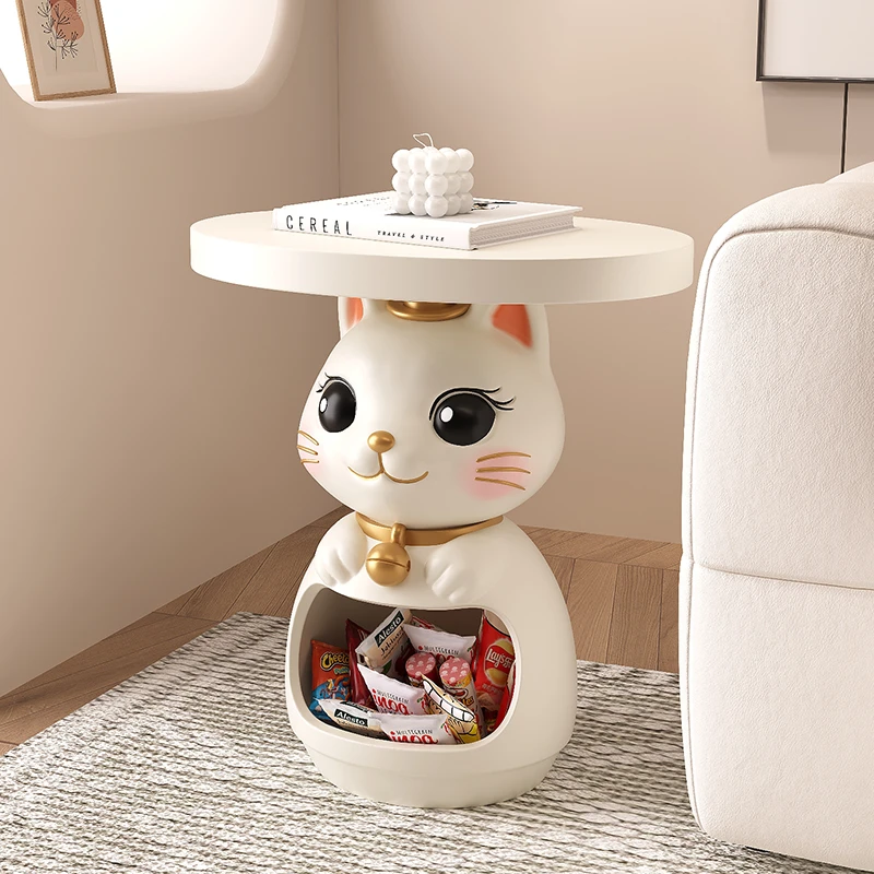 招财猫客厅落地大摆件现代简约沙发边几床头柜桌面收纳家居装饰品