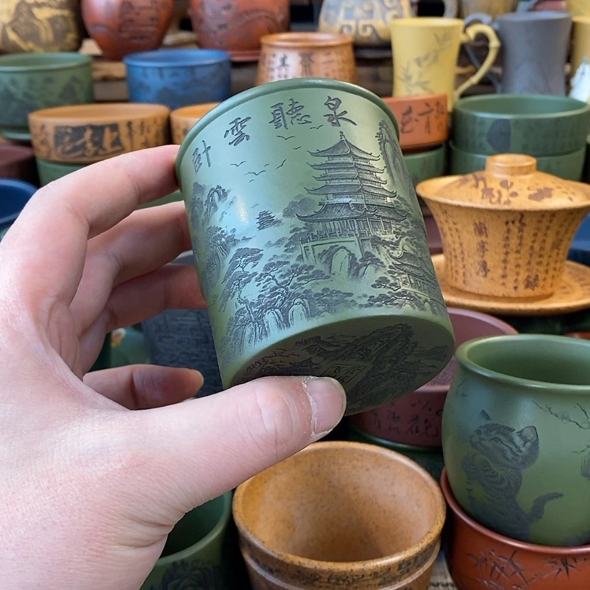 【闪购商品】紫砂杯子宜兴全手工紫砂杯