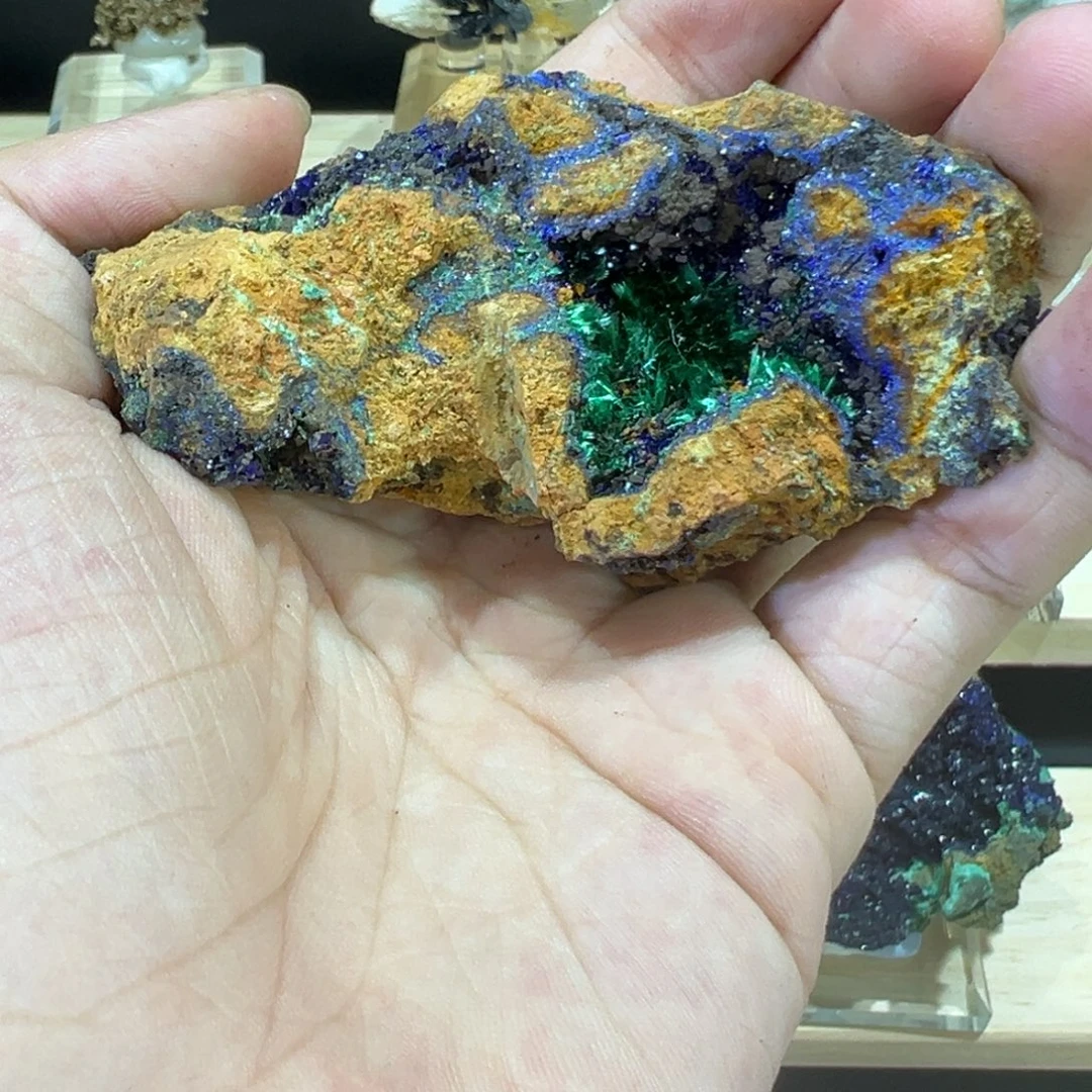 银S925安徽蓝铜氯铜水晶