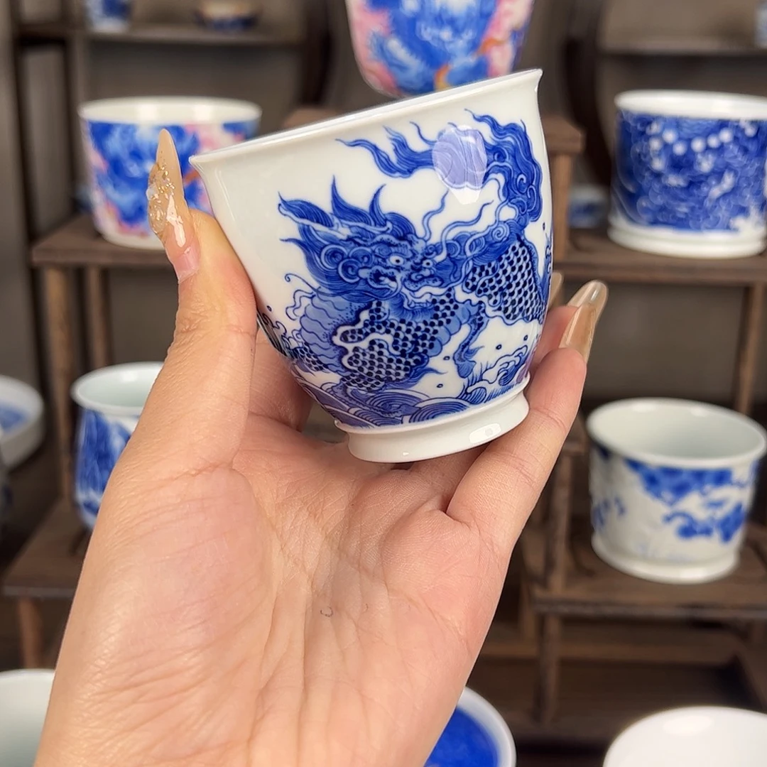 百***先陶摆件景德镇手工手绘陶瓷